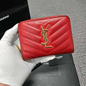 [A급] [정품]입생로랑 지퍼어라운드 반지갑