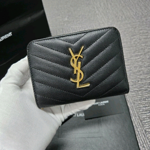 [A급] [정품]입생로랑 지퍼어라운드 반지갑