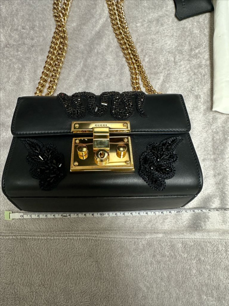 구찌 패들락 스네이크비즈 골드 체인백 432182(국내매장정품)--4