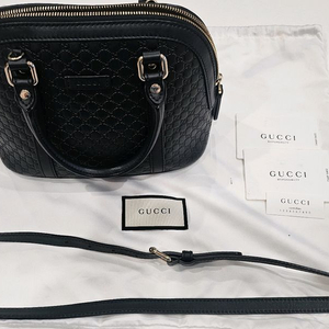 구찌 마이크로 시마 돔 탑핸들 토트백 미니 가방 현대홈쇼핑 <<정품>>