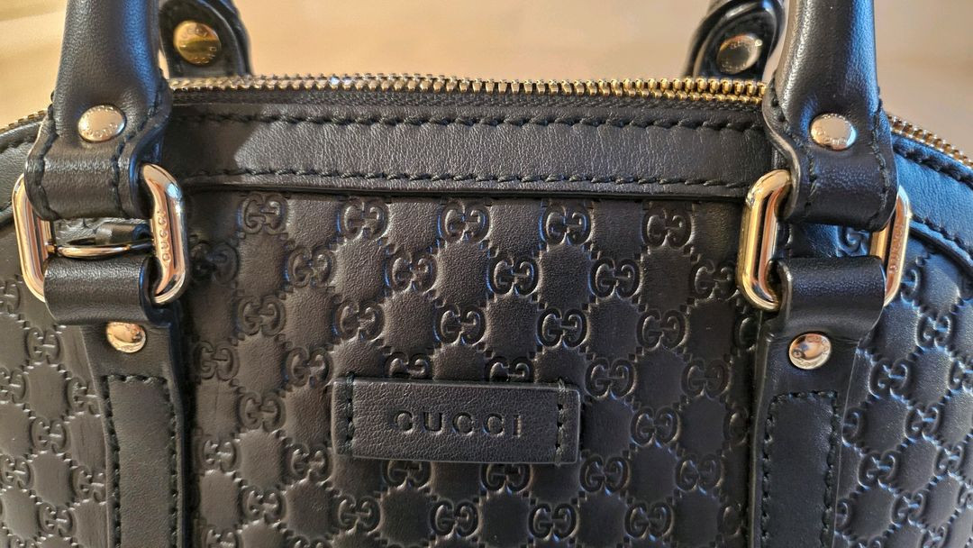 구찌 마이크로 시마 돔 탑핸들 토트백 미니 가방 현대홈쇼핑 <<정품>>--2