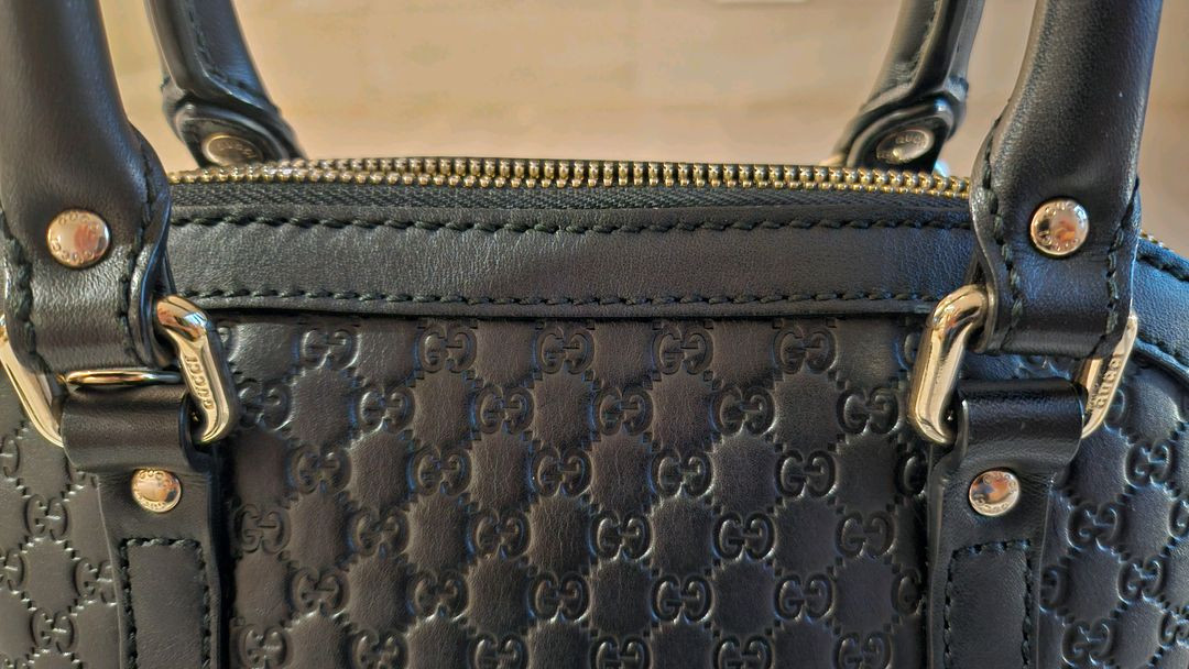 구찌 마이크로 시마 돔 탑핸들 토트백 미니 가방 현대홈쇼핑 <<정품>>--3