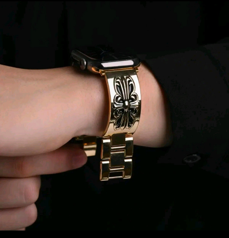 애플워치 울트라 골드 스테인리스 밴드--1