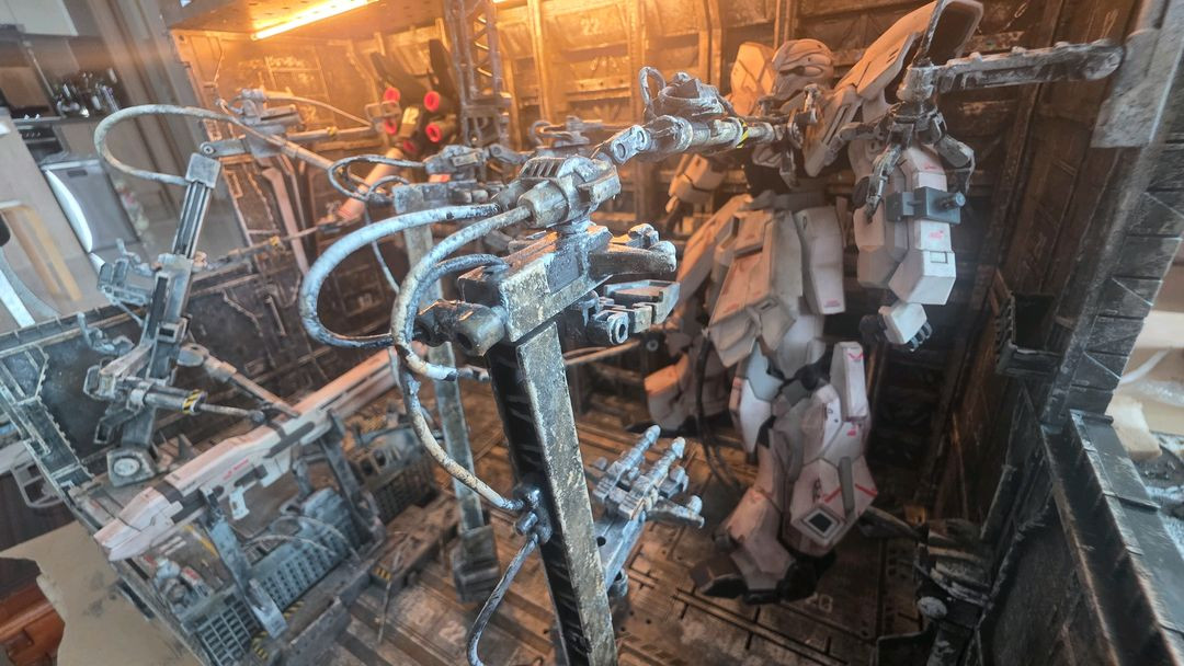 MG 건담 격납고 디오라마--1