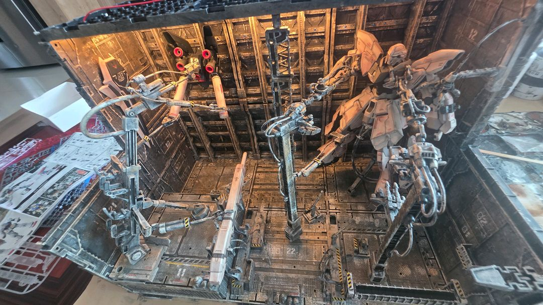 MG 건담 격납고 디오라마--2