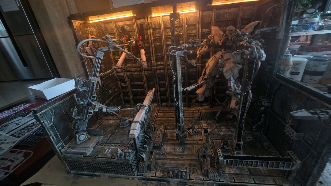 MG 건담 격납고 디오라마--3