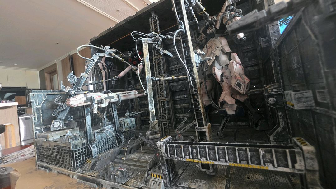 MG 건담 격납고 디오라마--4