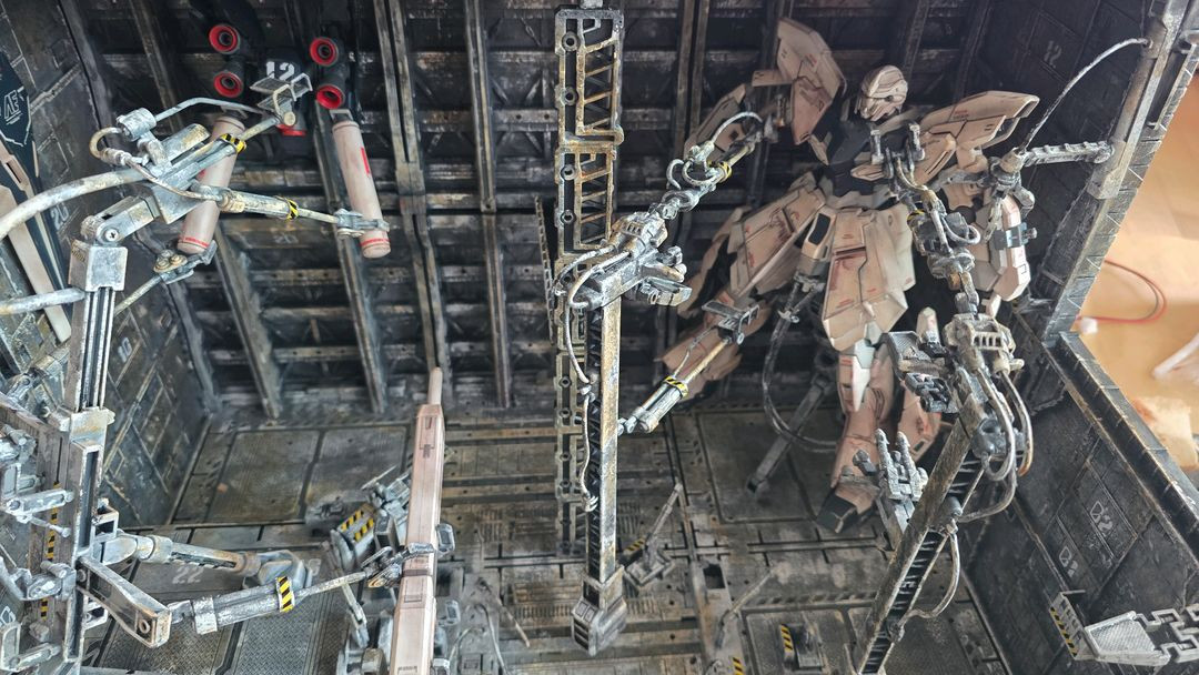 MG 건담 격납고 디오라마--8