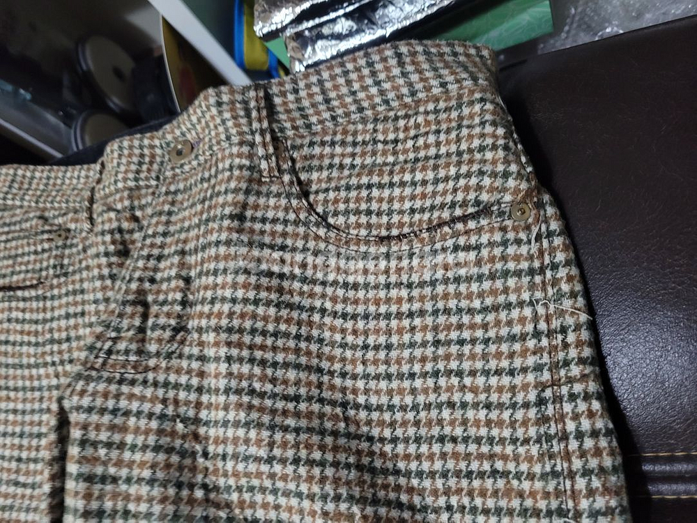 00s 재팬리바이스 블랙라벨(블랙스타) 하운즈투스 트위드 팬츠 32사이즈(거의새상품과 유사한상태) 디스코 펑크--1