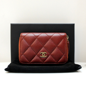 샤넬 클래식 캐비어 지퍼 카드지갑 25번대 A69271