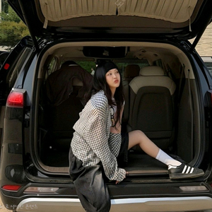 에이블리 아동 또는 여성 시어서커 체크 셔츠(실측있음)