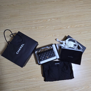 샤넬 woc 캐비어 금장 레더 체인백