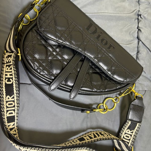 디올 새들백 블랙
