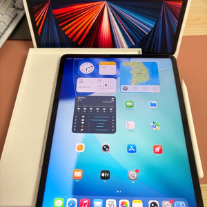 아이패드 프로 5세대 12.9 m1 256기가 스그 셀룰러+애펜2