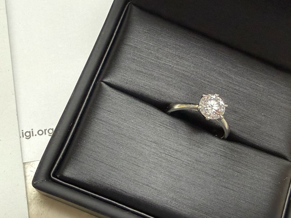 어니스트서울 랩다이아 1캐럿 반지 10호 14k--3