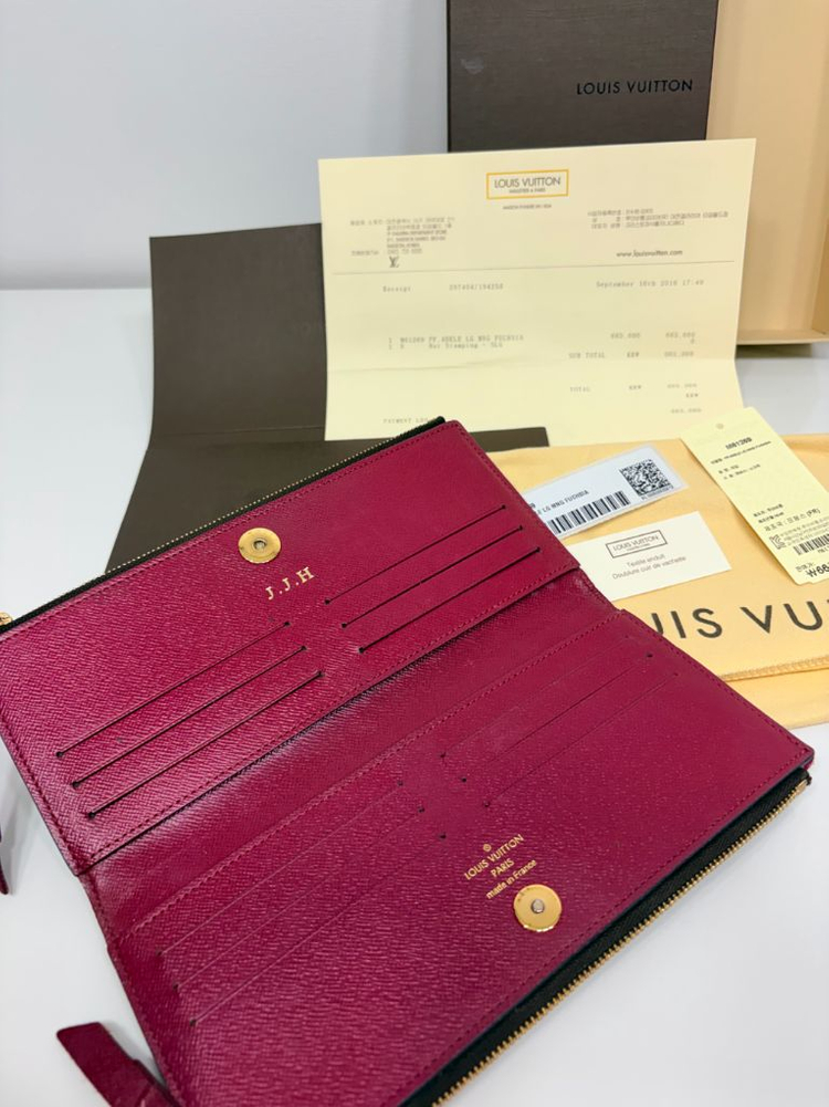 루이비통 아델 장지갑--4