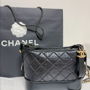 내장칩 샤넬 가브리엘 호보 스몰 블랙