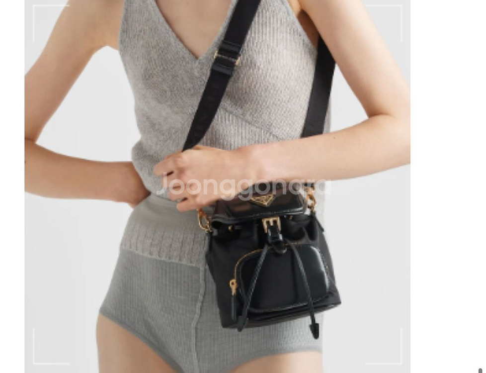 프라다 리나일론 브러쉬드 백팩 미니--1