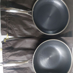 새상품 최신형 쿡셀 홀로그램 불루 다이아몬드 코팅 후라이팬 궁중팬 28cm 2개세트