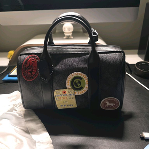 코치 레더 핸드백 고담더플24