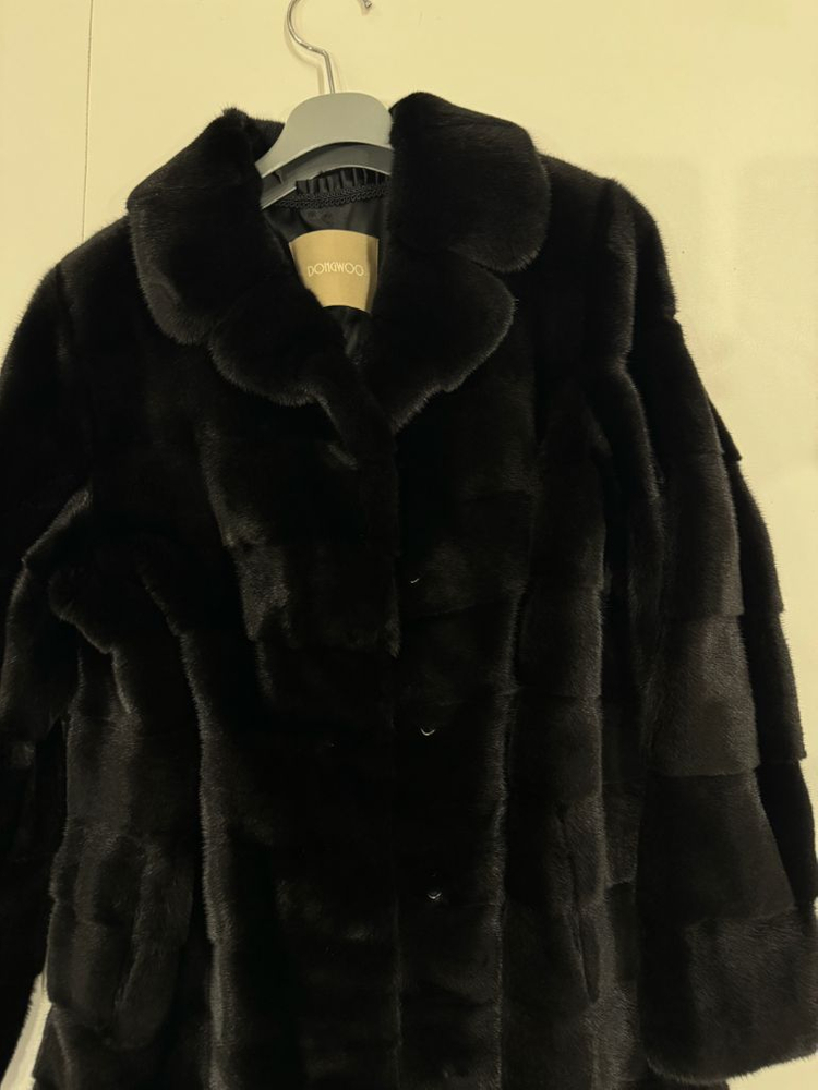 동우모피 롱 밍크코트 블랙그래마 최최최최상상품--3