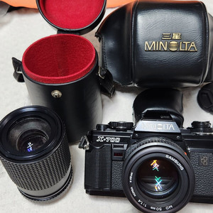 미놀타x-700(a급), 렌즈2개 50/1.4 70~210,케이스. 이미지
