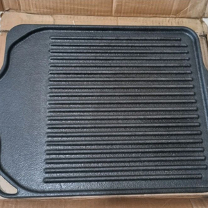 코씨 무쇠 주물 사각 그릴 불판 캠핑용