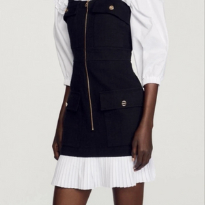 산드로 플리츠 원피스