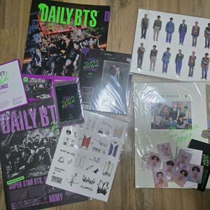 2022 데일리 bts 시즌그리팅, bts 데코키트 세트