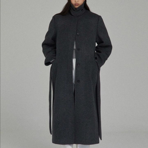 게드 히든 버튼 캐시미어 코트 새상품