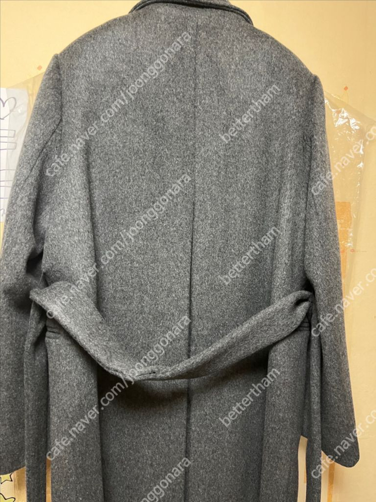 게드 히든 버튼 캐시미어 코트 새상품--5