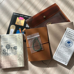 트래블러스 커버 패스포트사이즈 카멜 케이스일괄