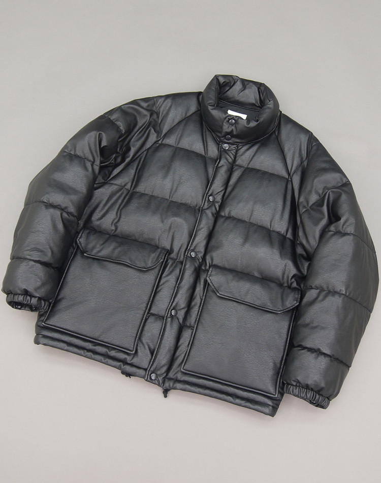 FREAKS STORE 23's 프릭스스토어 에코레더 푸퍼파카L 105~110 빔즈 유나이티드애로우즈 가죽패딩 자 이미지
