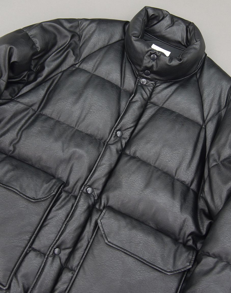FREAKS STORE 23's 프릭스스토어 에코레더 푸퍼파카L 105~110 빔즈 유나이티드애로우즈 가죽패딩 자 이미지