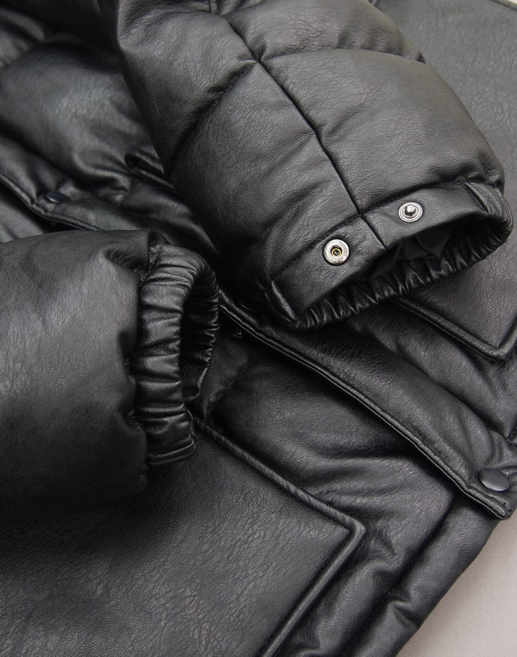 FREAKS STORE 23's 프릭스스토어 에코레더 푸퍼파카L 105~110 빔즈 유나이티드애로우즈 가죽패딩 자 이미지