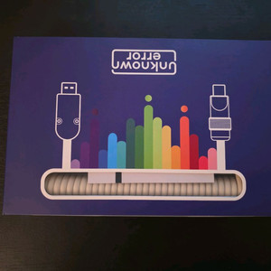 언노운에러 LED 항공케이블 팝니다