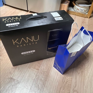 카누 바리스타 어반 커피머신 차콜 브라운 + 캡슐 거치대