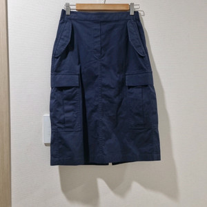 띠어리 네이비 밴딩 카고 스커트 국내정품