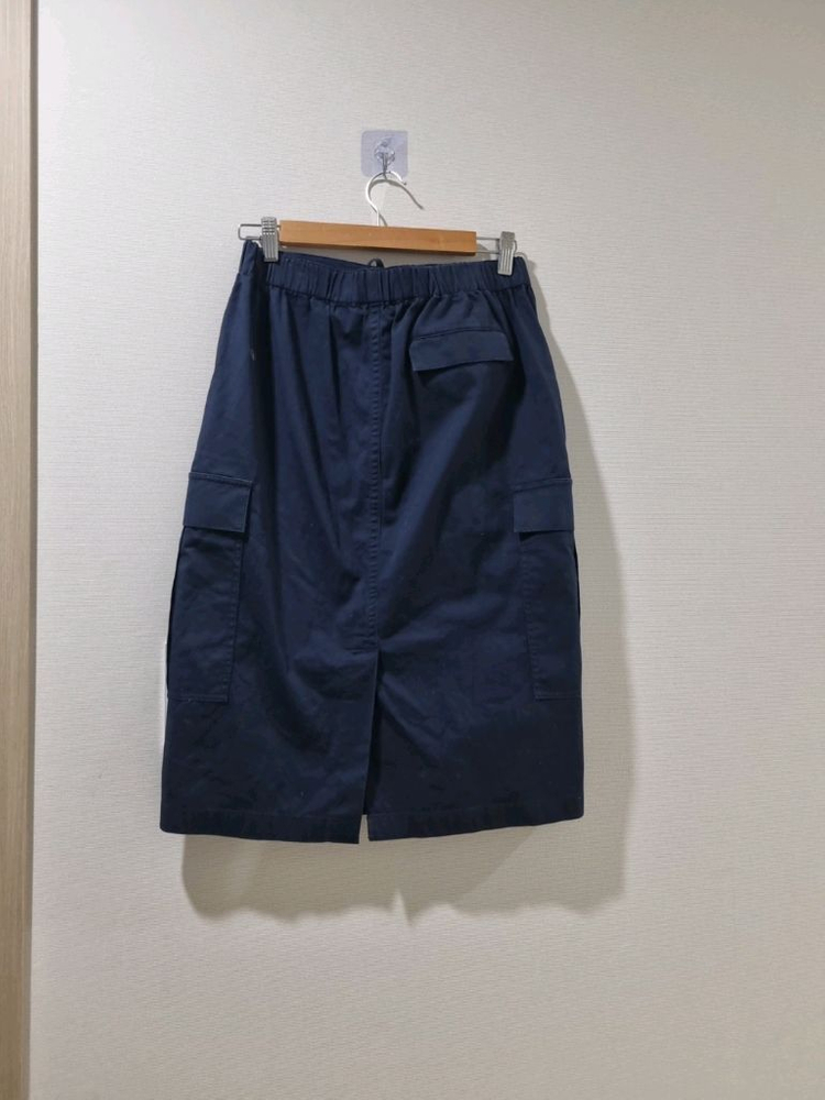 띠어리 네이비 밴딩 카고 스커트 국내정품--3