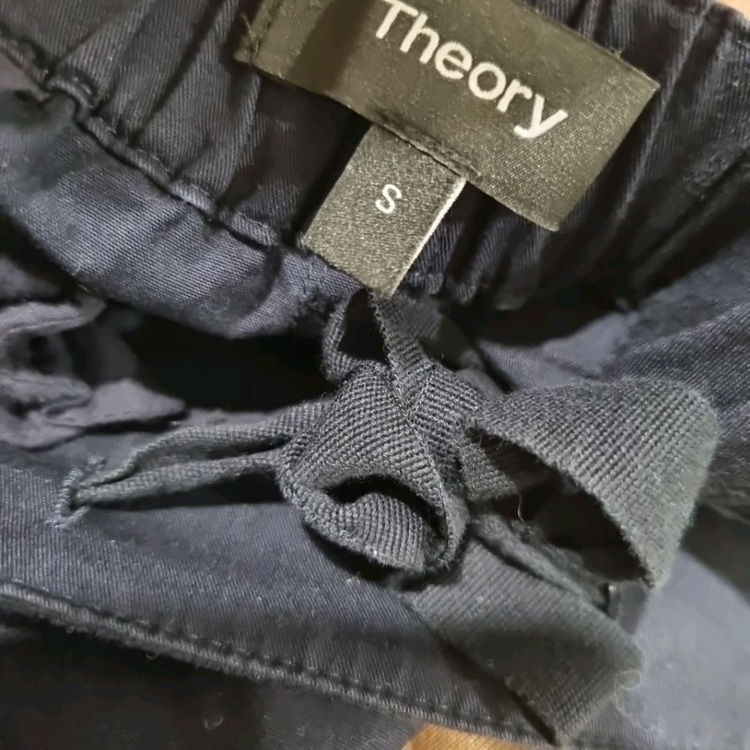 띠어리 네이비 밴딩 카고 스커트 국내정품--4