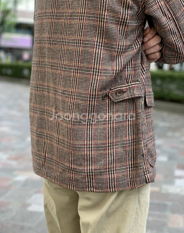 엔지니어드가먼츠 울블렌드 글렌플레드체크 라이크트위드 로이터자켓L 105 베드포드 엔가 블레이저 네펜데스 스포츠코트--3