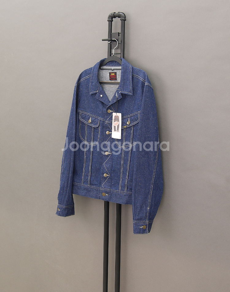 Lee 리 50's 101J복각 인디고 로우네프 데님 트러커지쟌 XL 105 청자켓 데님자켓 50년대 빈티지 복각--0