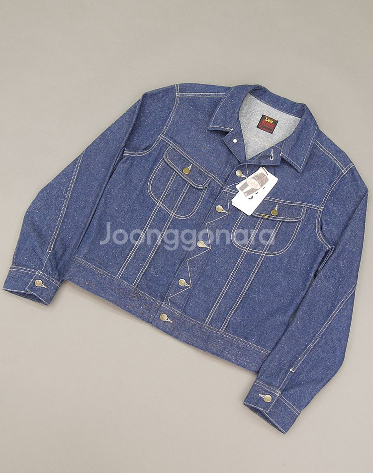 Lee 리 50's 101J복각 인디고 로우네프 데님 트러커지쟌 XL 105 청자켓 데님자켓 50년대 빈티지 복각--1