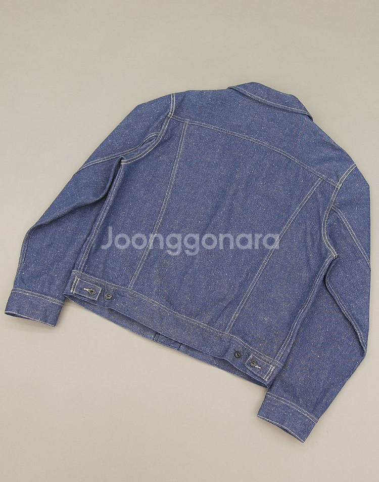 Lee 리 50's 101J복각 인디고 로우네프 데님 트러커지쟌 XL 105 청자켓 데님자켓 50년대 빈티지 복각--2