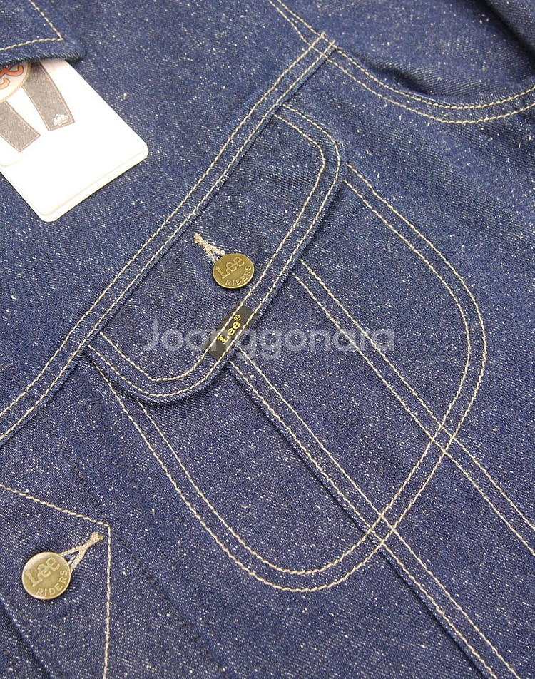 Lee 리 50's 101J복각 인디고 로우네프 데님 트러커지쟌 XL 105 청자켓 데님자켓 50년대 빈티지 복각--4