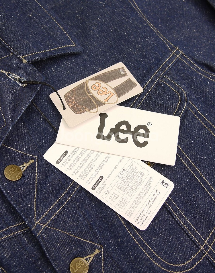 Lee 리 50's 101J복각 인디고 로우네프 데님 트러커지쟌 XL 105 청자켓 데님자켓 50년대 빈티지 복각--8