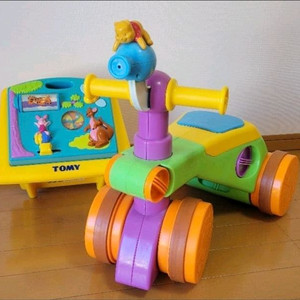 디즈니 푸 베이비워커+붕붕카 (사용)