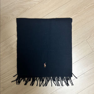 정품)폴로 랄프로렌 블랙 울 머플러 목도리