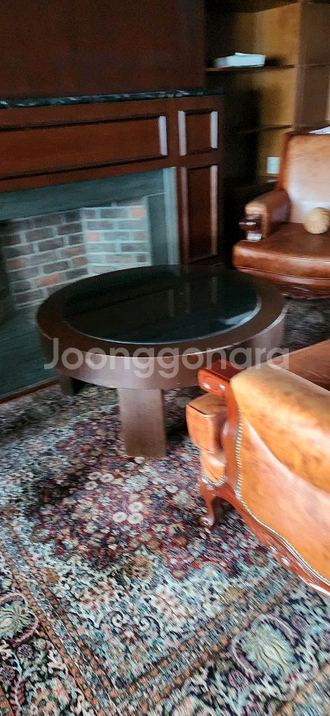 빈티지 가죽 리클라이너 의자--1