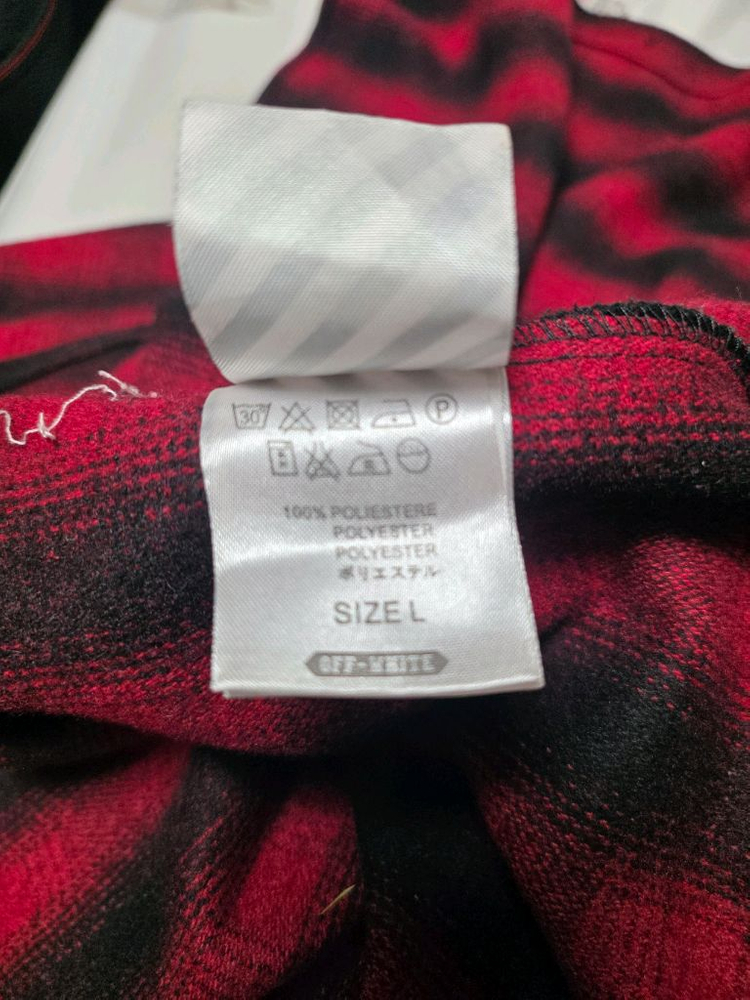 Off-White 오프화이트 체크 남방 셔츠 L--7